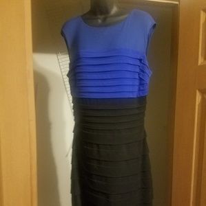 Black and blue dress